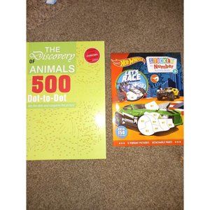 DOD TO DOT AND HOTWHEELS STICKER BOOKS